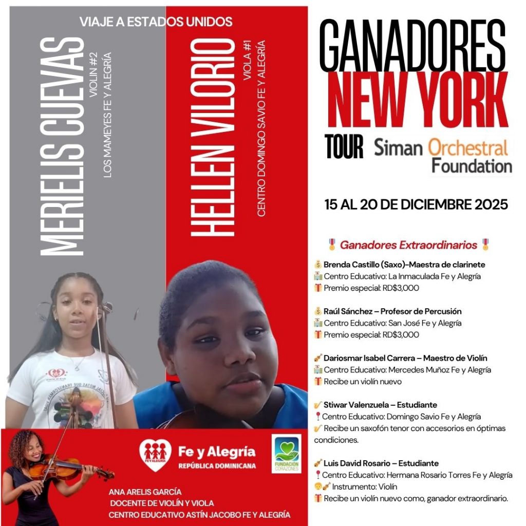 Ganadores Tour Sinfónico Simanof NY 2025